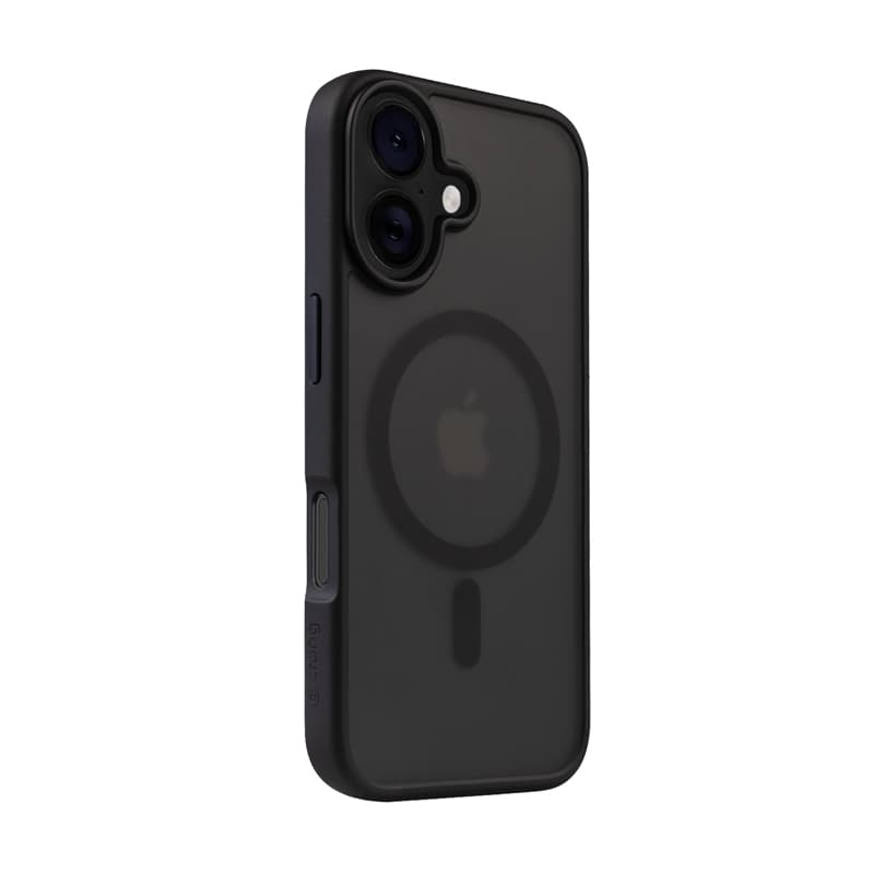 Crong Hybrid Frost MAG Cover - Case with MagSafe for iPhone 16 (Black) 6