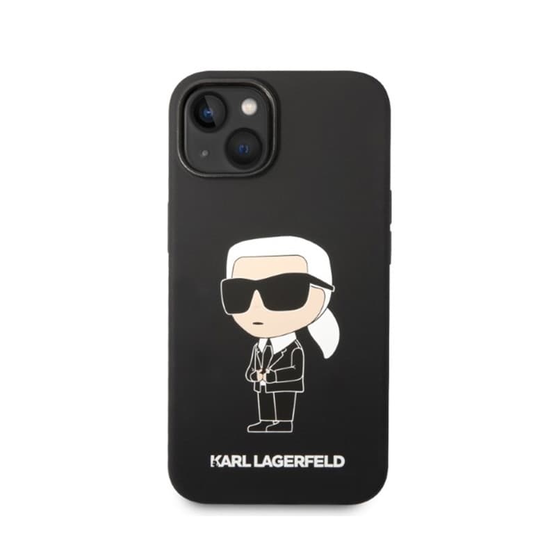 Karl Lagerfeld Silicone Ikonik MagSafe - iPhone 15 Plus / 14 Plus Case (black) 3