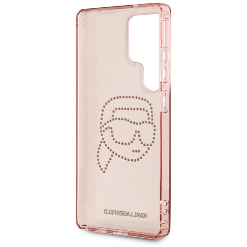 Karl Lagerfeld Rhinestones Karl Head Logo - Case for Samsung Galaxy S25 Ultra (Pink) 7