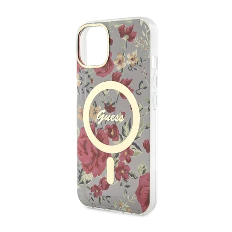 Guess Flower MagSafe - Case for iPhone 14 (Green) 6