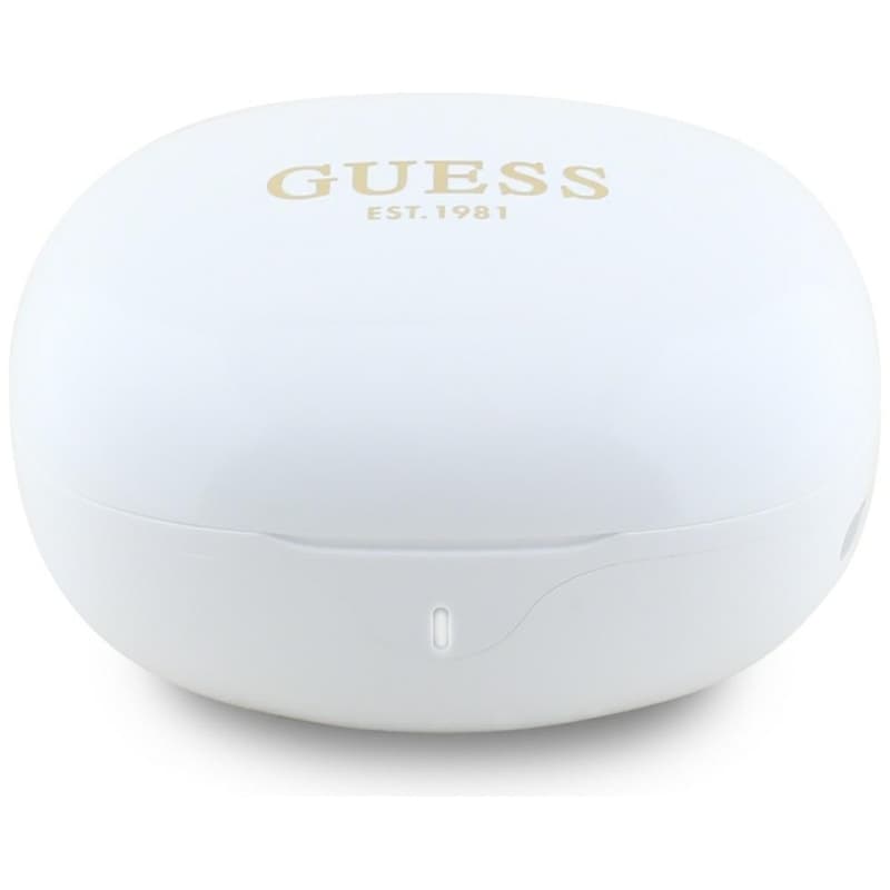 Guess Flat Classic Logo Electroplated - TWS Earbuds + Charging Case (white) 4