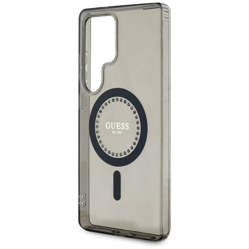 Guess Rhinestones Printed Classic Logo MagSafe - Case for Samsung Galaxy S25 Ultra (black) 6