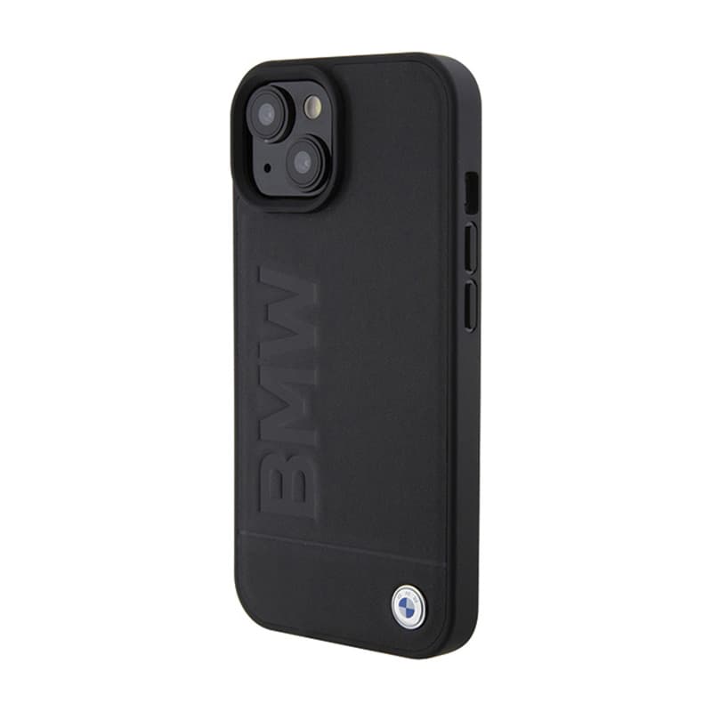 BMW Leather Hot Stamp - Case for iPhone 15 (black) 2