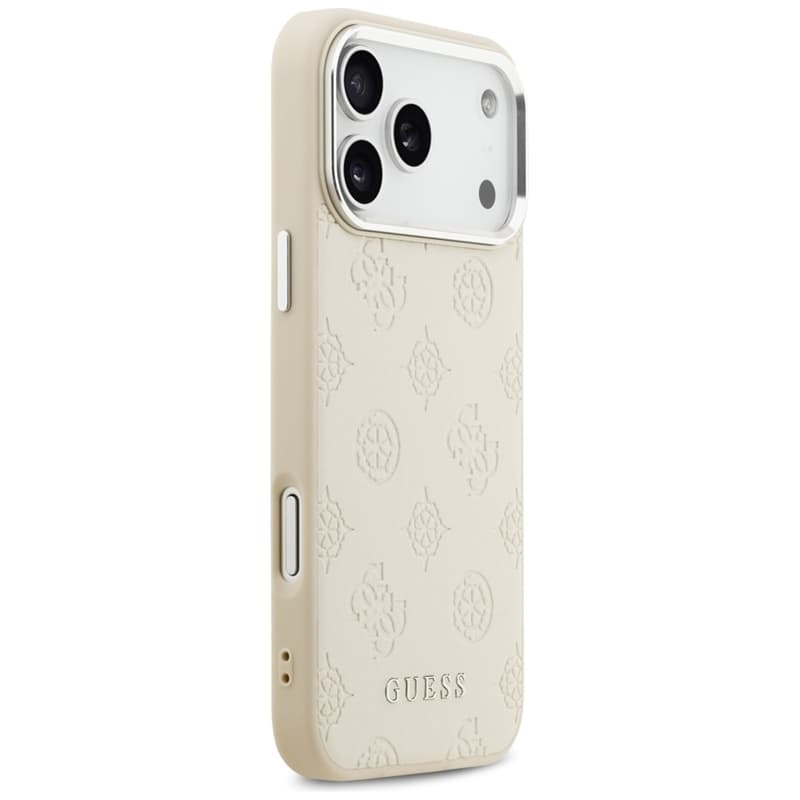 Guess Peony Hot Stamp Script MagSafe - Case iPhone 17 Pro Max (beige) 4
