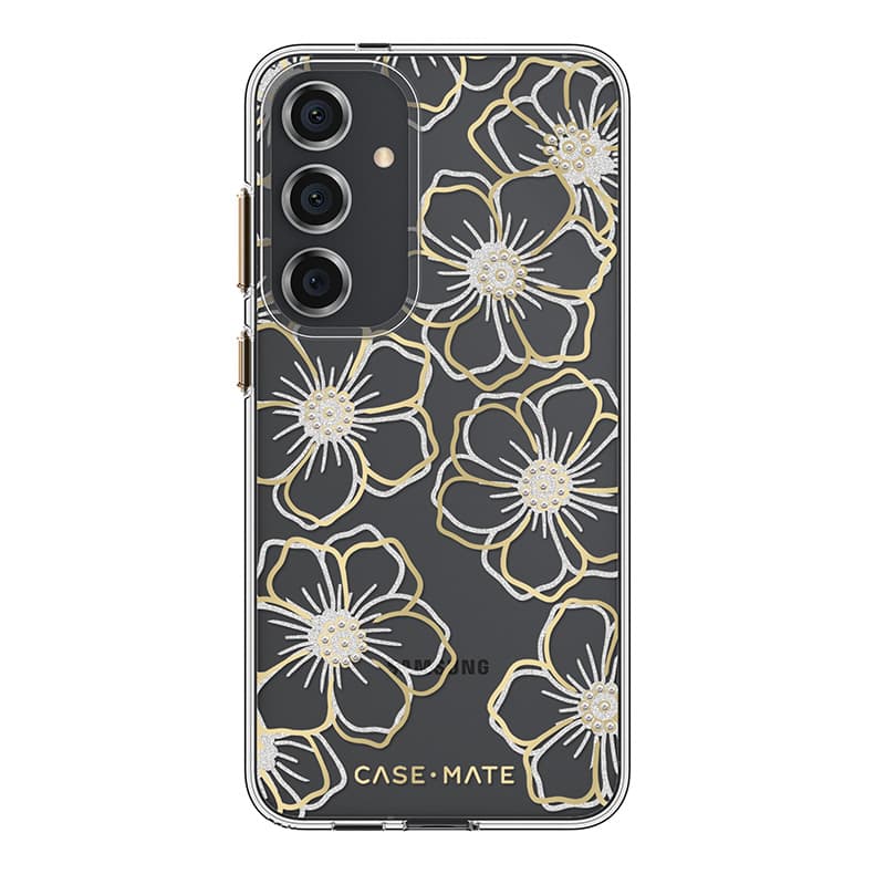 Case-Mate Floral Gems - Case for Samsung Galaxy S24+ (Gold) 1