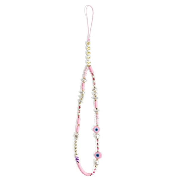 Guess Phone Strap Beads Shell Pink 2