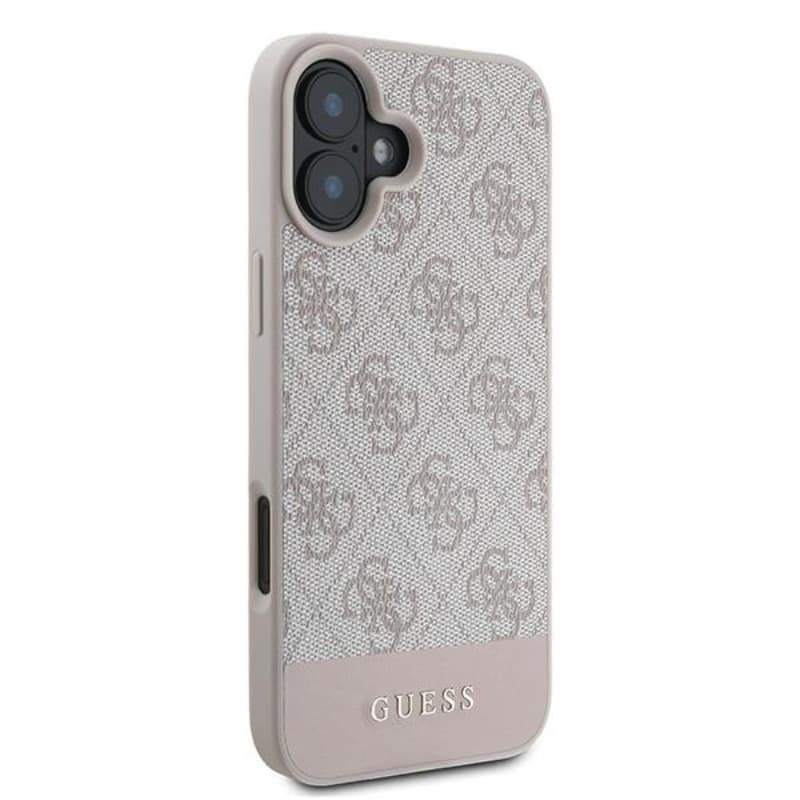 Guess 4G Bottom Stripe - Case for iPhone 16 Plus (pink) 4