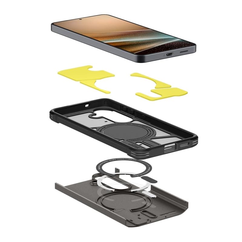Spigen Tough Armor MagSafe - Case for Samsung Galaxy S26+ (Gunmetal) 5