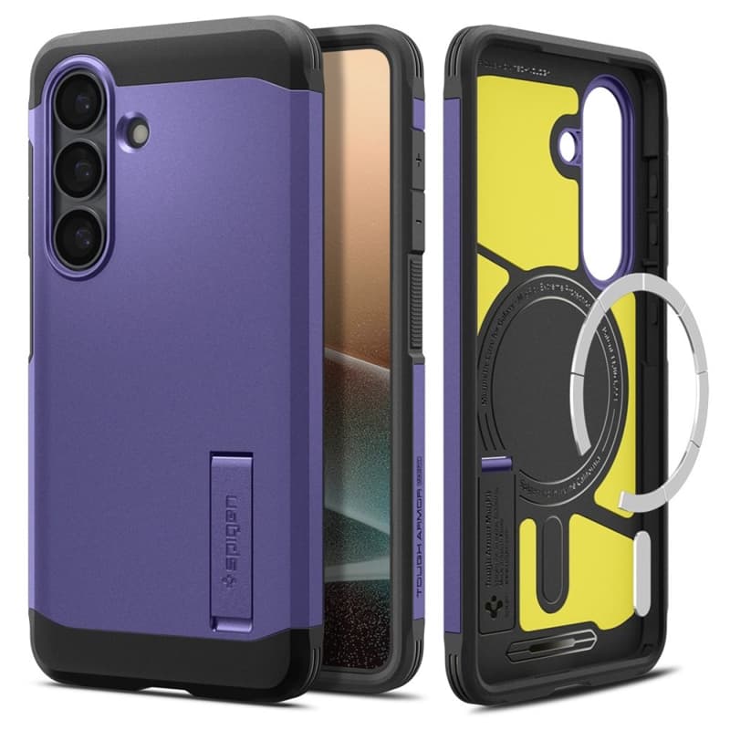 Spigen Tough Armor MagSafe - Case for Samsung Galaxy S26 (Ash Violet) 2