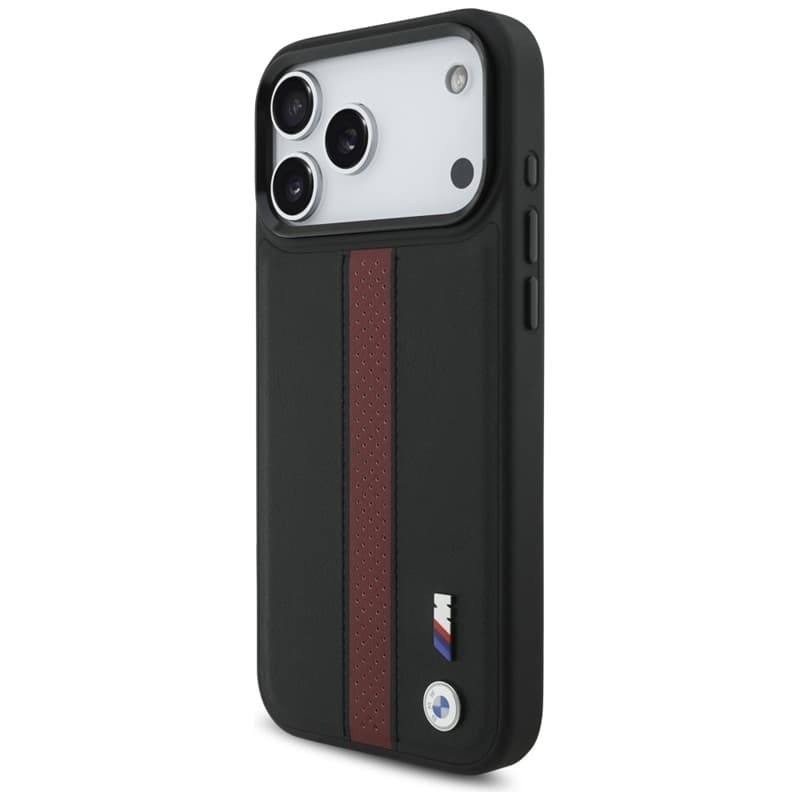 BMW M Perforated Stripe Logo MagSafe - iPhone 17 Pro Max Case (Red) 2