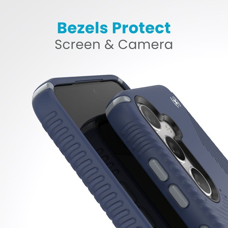Speck Presidio2 Grip - Samsung Galaxy S24 Case (Coastal Blue / Dust Gray) 5