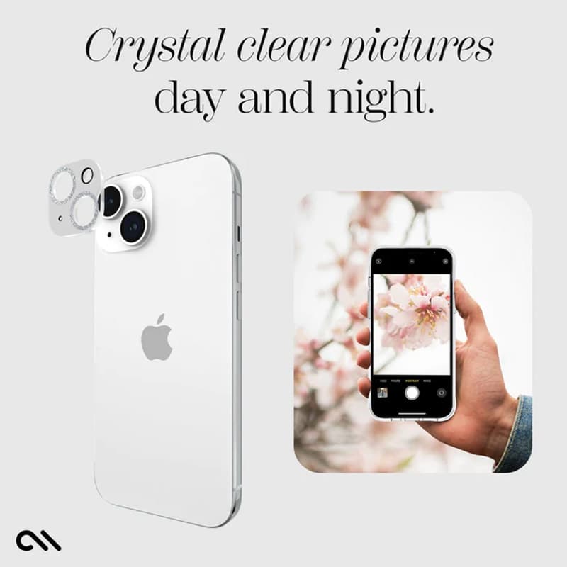 Case-Mate Sparkle Lens Protector - Protective Glass for iPhone 15 / iPhone 15 Plus Camera (Twinkle) 4