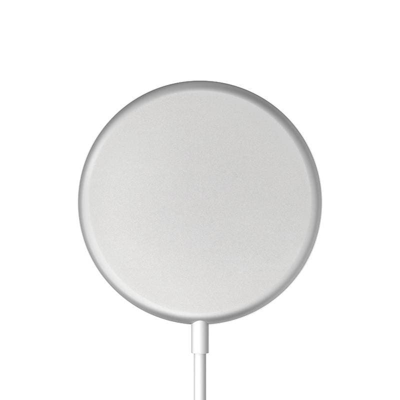 Crong MagSpot Wireless Charger – Aluminum MagSafe 15W Inductive Charger (Silver White) 2