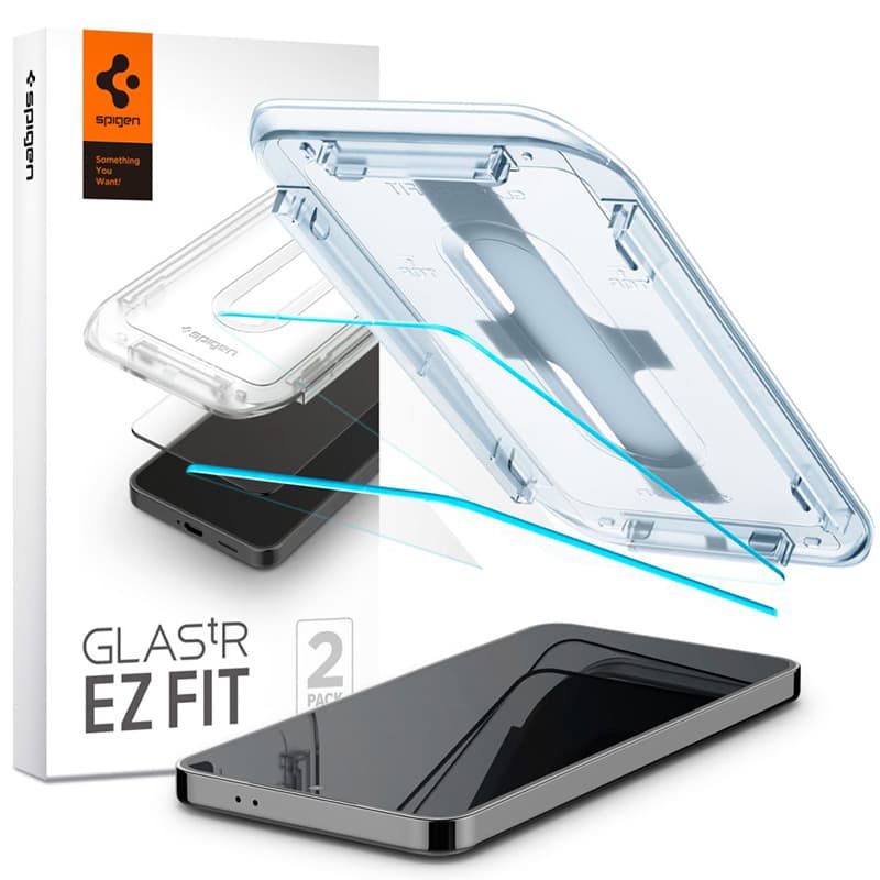 Spigen GLAS.TR EZ FIT 2-Pack - Tempered glass for Samsung Galaxy S25 / S24 (2 pieces)