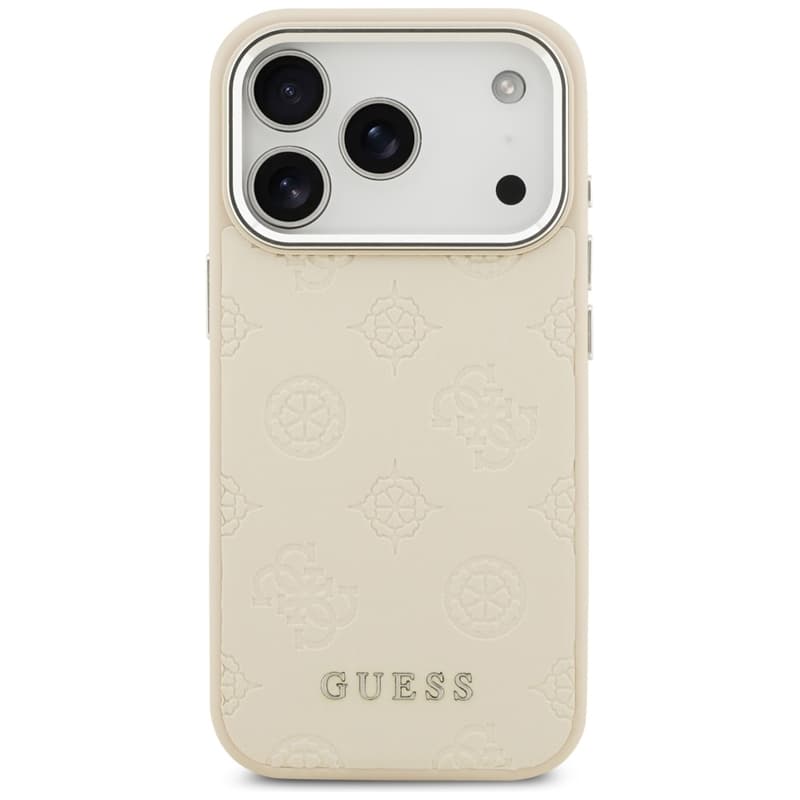 Guess Peony Hot Stamp Script MagSafe - Case iPhone 17 Pro (beige) 3