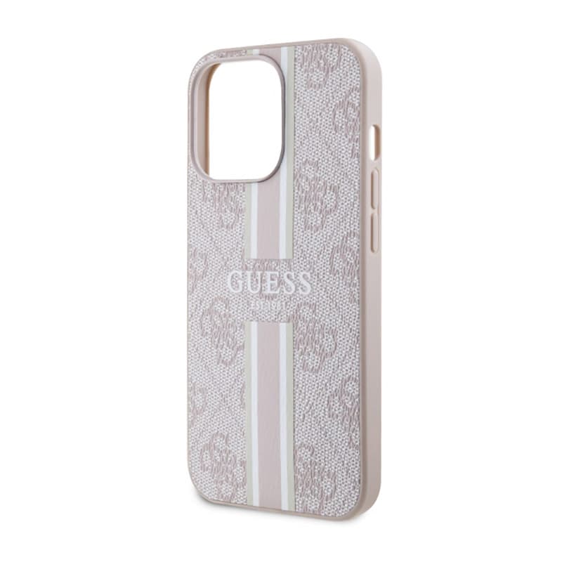Guess 4G Printed Stripes MagSafe - Case for iPhone 13 Pro (Pink) 6