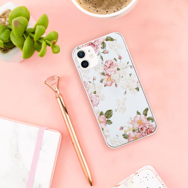 Crong Flower Case - iPhone 12 Mini Case (pattern 02) 7