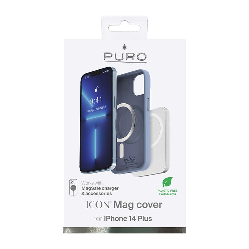 PURO ICON MAG - Case for iPhone 14 Max MagSafe (Sierra Blue) 4
