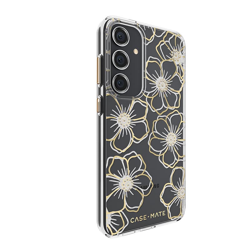 Case-Mate Floral Gems - Case for Samsung Galaxy S24+ (Gold) 2