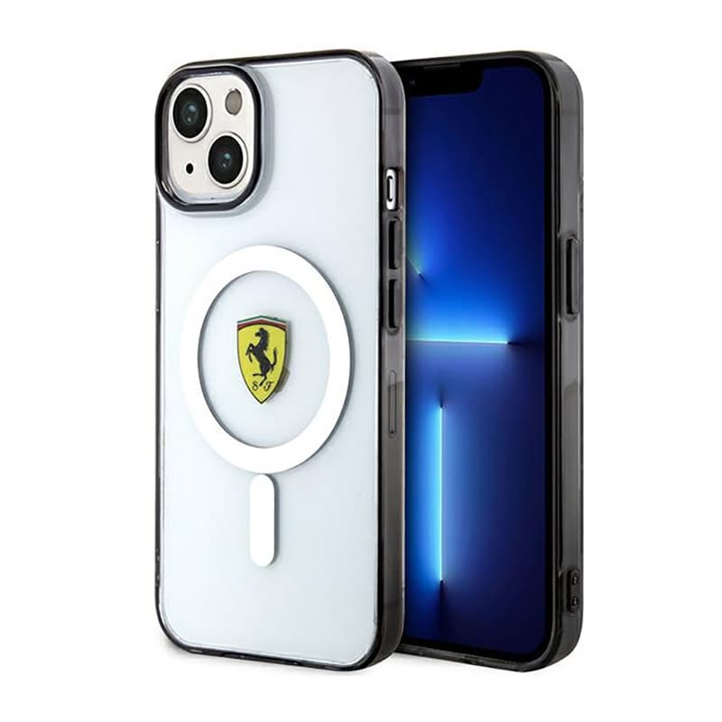 Ferrari Outline Magsafe - Case for iPhone 14 (Transparent) 1
