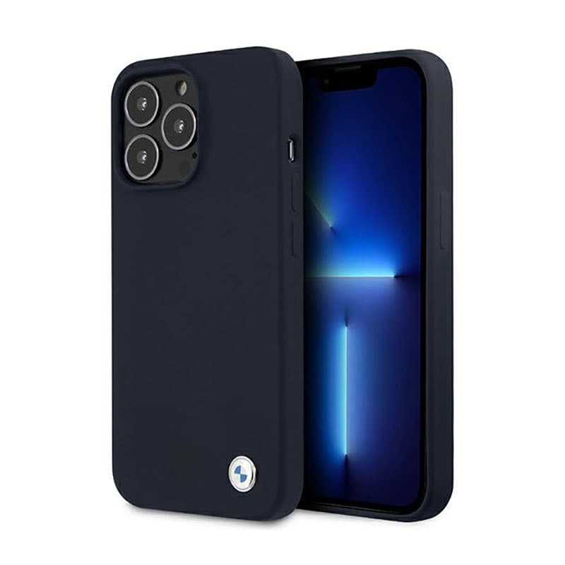 BMW Silicone Signature Llogo - Case for iPhone 13 Pro Max (Navy Blue)