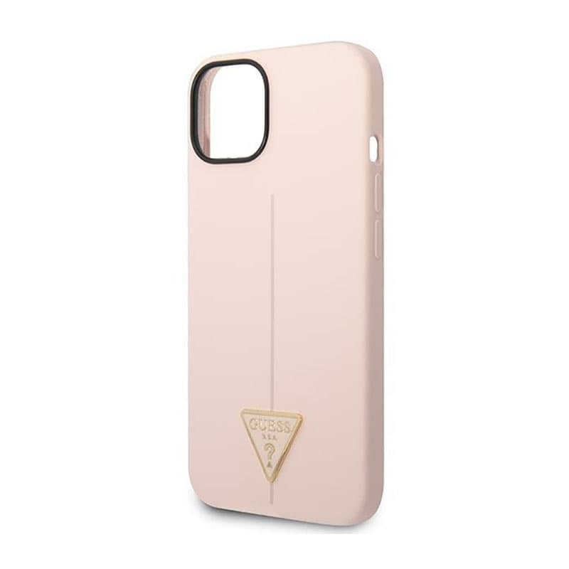 Guess Silicone Triangle Logo - Case for iPhone 14 Plus (Pink) 6