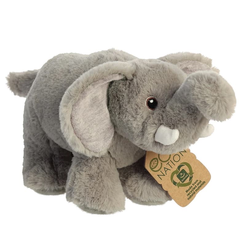 Eco Nation – Plush Toy / Cuddly Elephant 27 cm Eco-Friendly 1