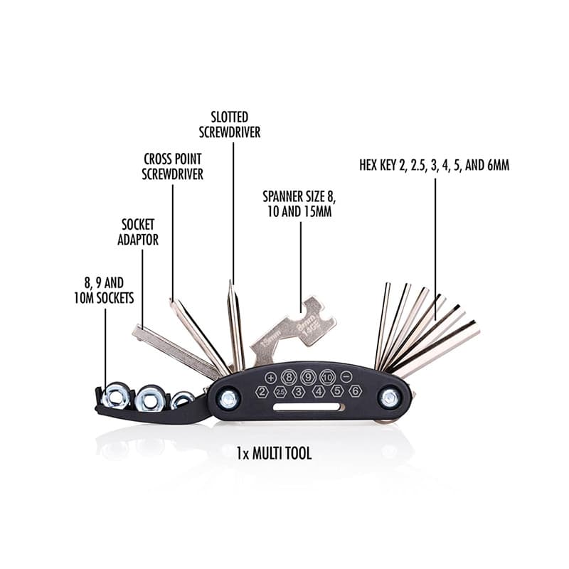 Bicycle Gear - Bike tool set in case 14 items 3