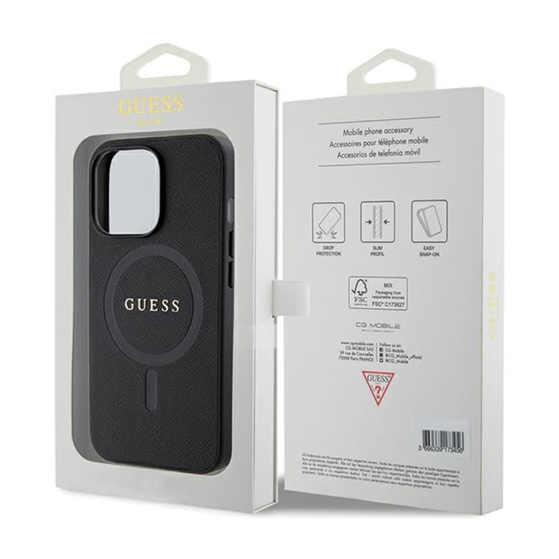 Guess Saffiano MagSafe - Case for iPhone 13 Pro (black) 8