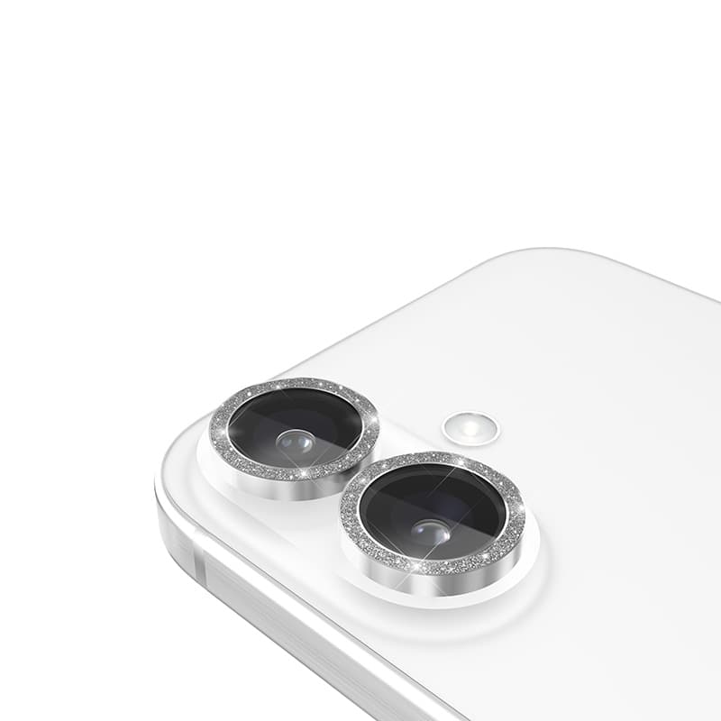 Case-Mate Aluminum Ring Lens Protector - Protective Glass for iPhone 16 / iPhone 16 Plus Camera Lens (Twinkle) 2