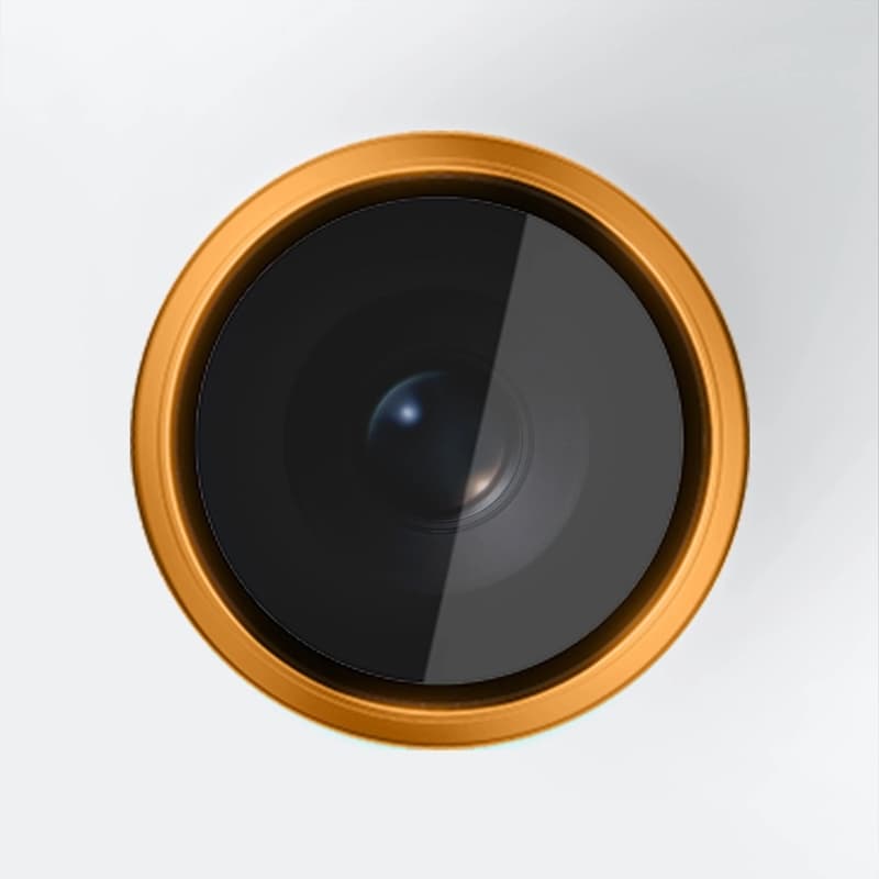 3mk HARDY Lens Protection Pro - Camera Lens Glass for iPhone 17 Pro / iPhone 17 Pro Max (Orange) 2