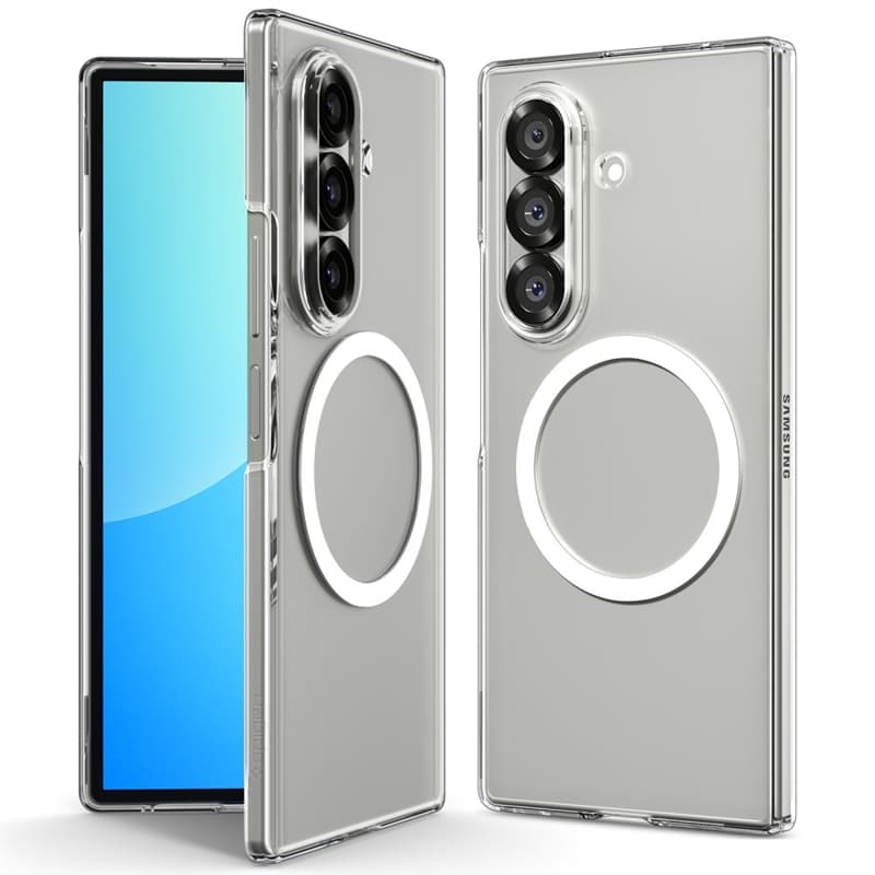 Spigen Airskin Mag MagSafe - Case for Samsung Galaxy Z Fold 7 (Clear/White)