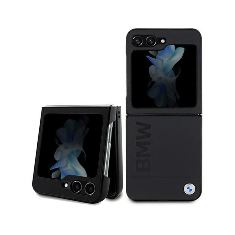BMW Leather Hot Stamp - Samsung Galaxy Z Flip 5 Case (Black) 1