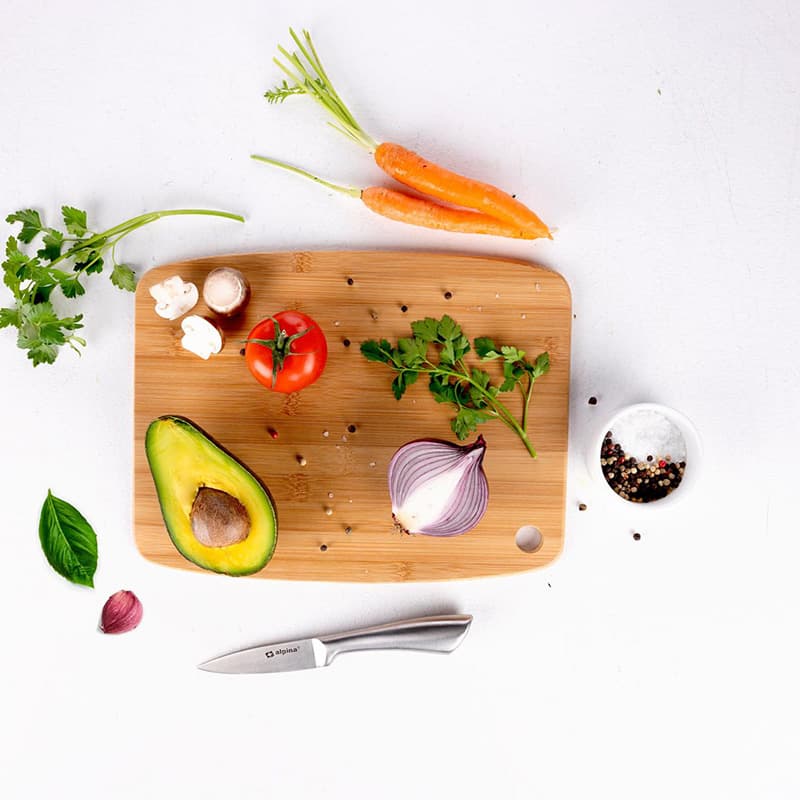 Alpina - Cutting board in bamboo wood 30x23 cm 4