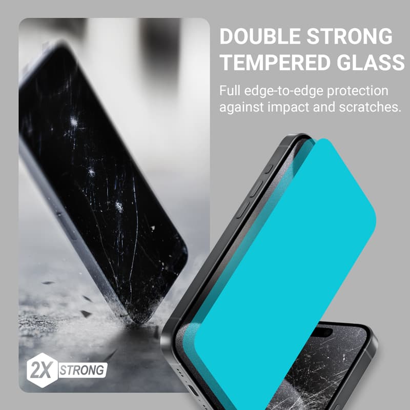 Crong EasyShield 2-Pack - Tempered Glass iPhone 15 Pro Max (2 pieces) 6
