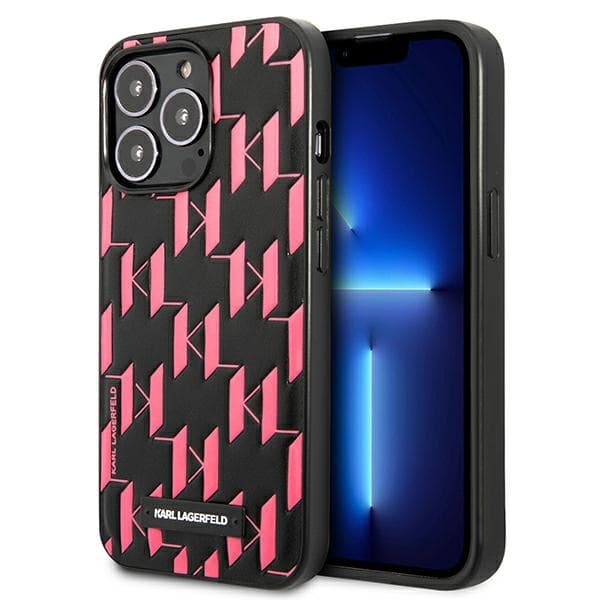Karl Lagerfeld Monogram Plaque - Cover for iPhone 13 Pro Max 1