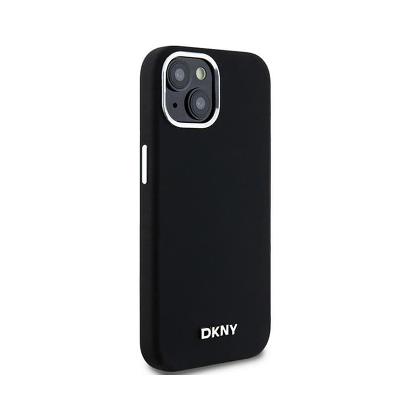 DKNY Liquid Silicone Small Metal Logo MagSafe - Case for iPhone 15 / 14 / 13 (black) 4