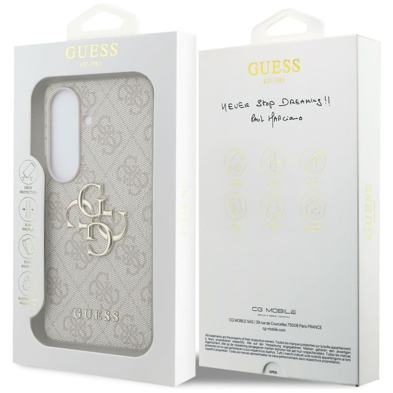 Guess 4G Big Metal Logo - Samsung Galaxy S26 Case (Pink) 8