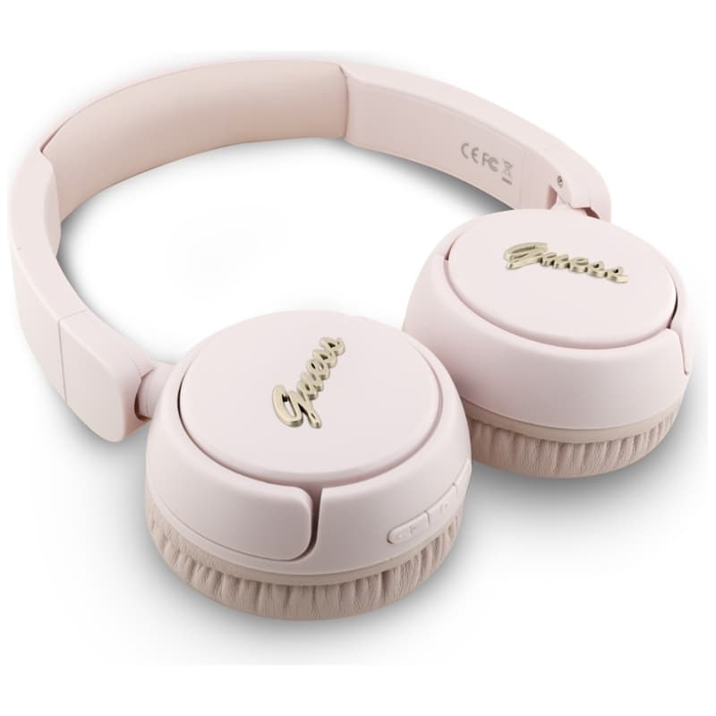 Guess Metal Logo Script - Wireless Over-Ear Headphones Bluetooth V5.3 (pink) 3