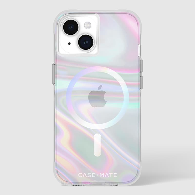 Case-Mate Soap Bubble MagSafe - Case for iPhone 15 / iPhone 14 / iPhone 13 (Iridescent) 5