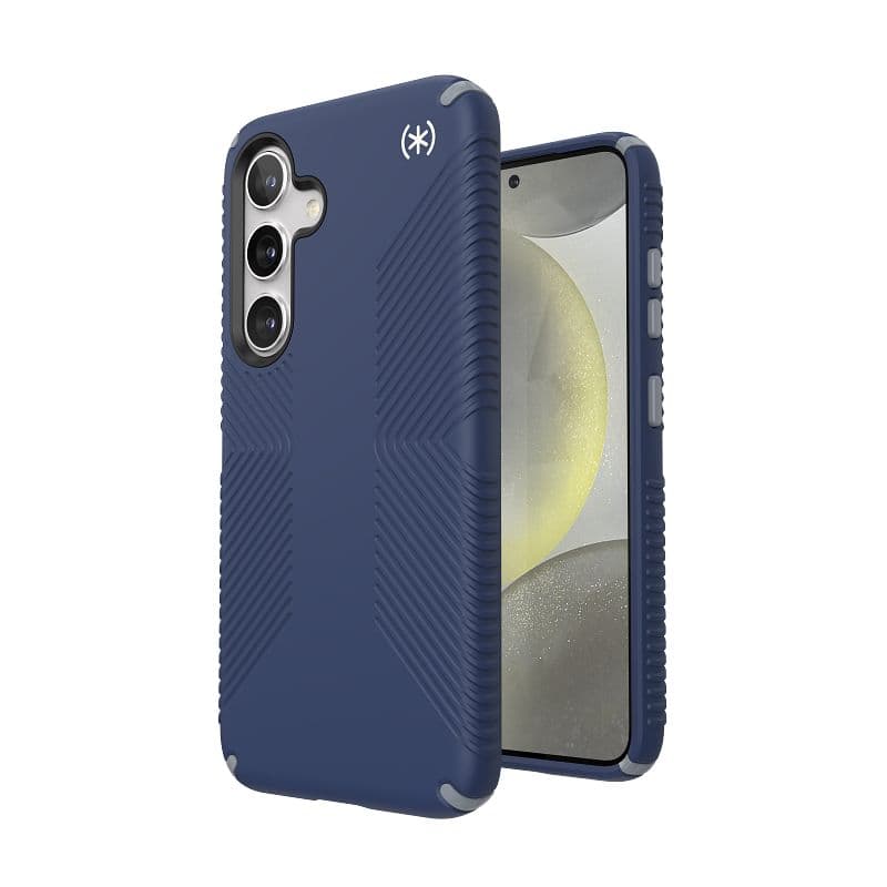 Speck Presidio2 Grip - Samsung Galaxy S24 Case (Coastal Blue / Dust Gray) 7