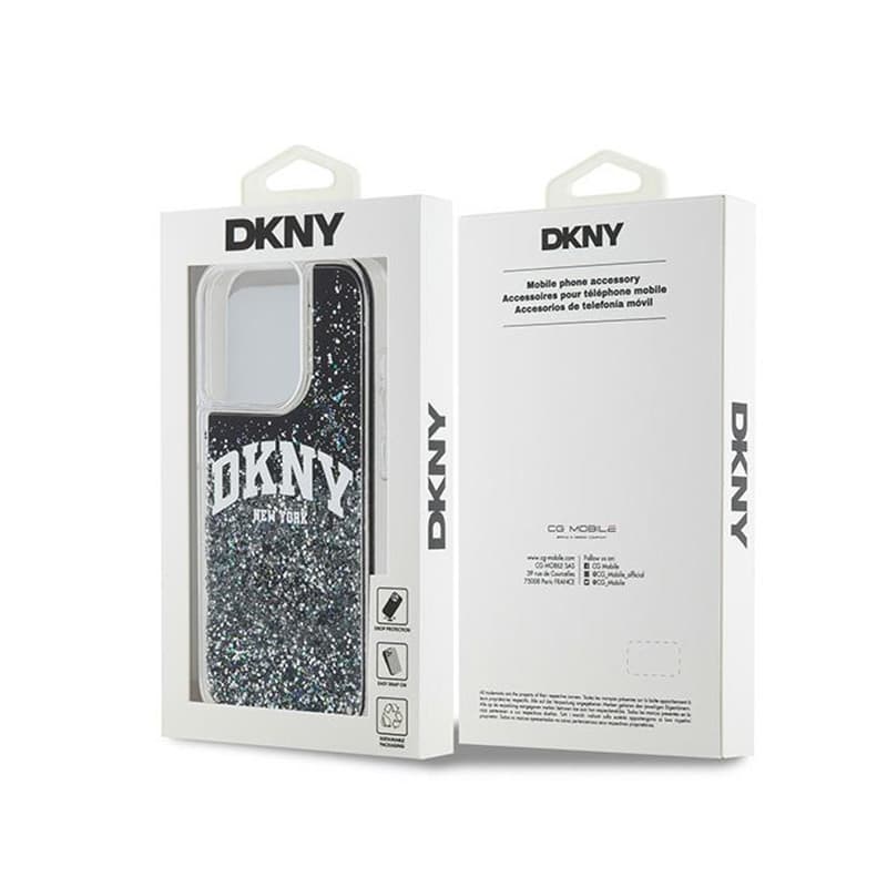 DKNY Liquid Glitter Big Logo - Case for iPhone 14 Pro (black) 8