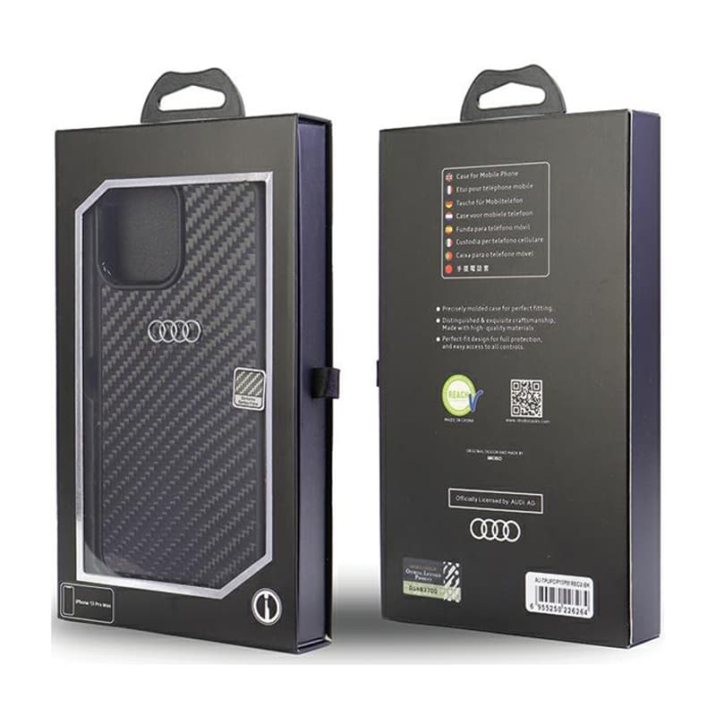 Audi Carbon Fiber - Case for iPhone 13 Pro Max (Black) 5