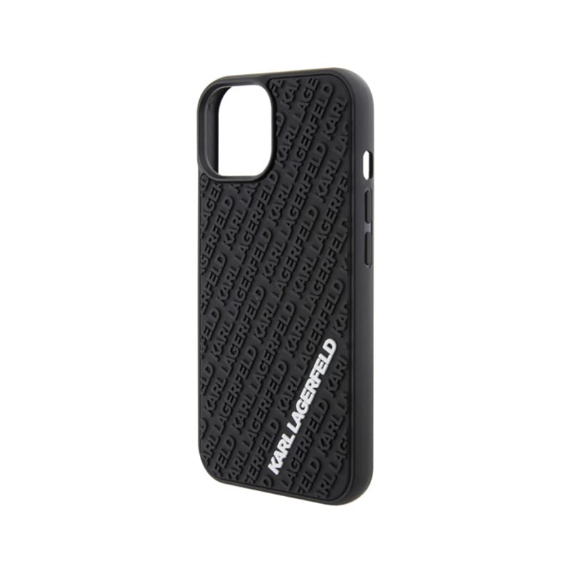 Karl Lagerfeld 3D Rubber Multi Logo - Case for iPhone 15 (black) 6