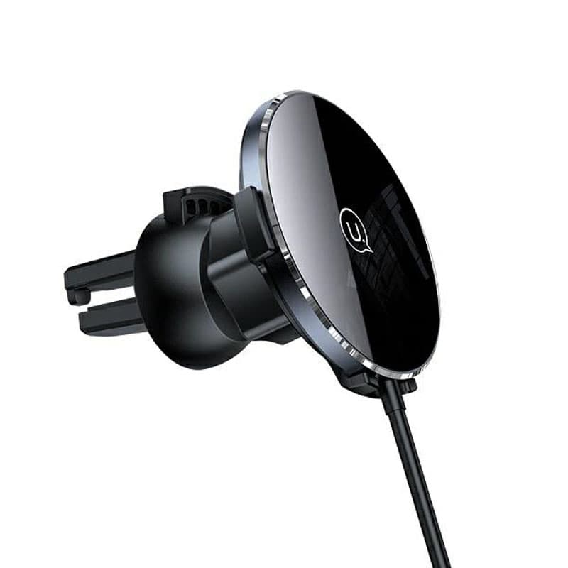 USAMS US-CD164 - Car holder with 15W inductive charger (Black) 6