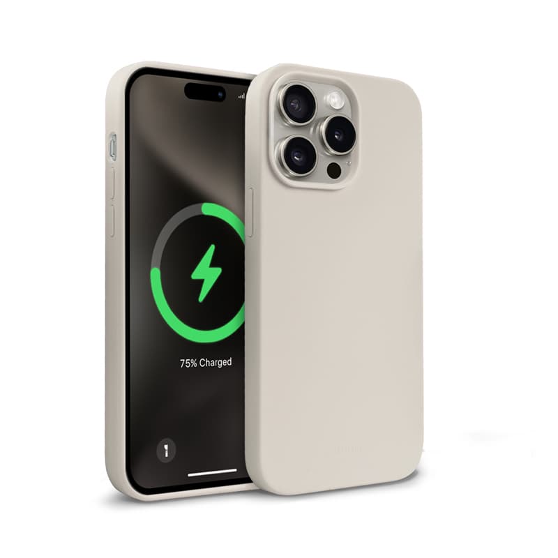 Crong Color Cover Magnetic - iPhone 15 Pro MagSafe Case (Stone Beige)