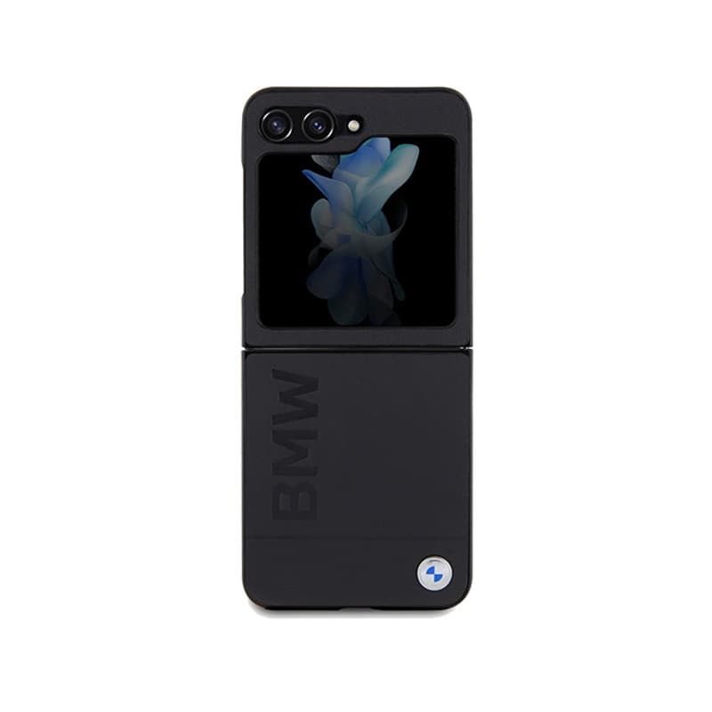 BMW Leather Hot Stamp - Samsung Galaxy Z Flip 5 Case (Black) 2