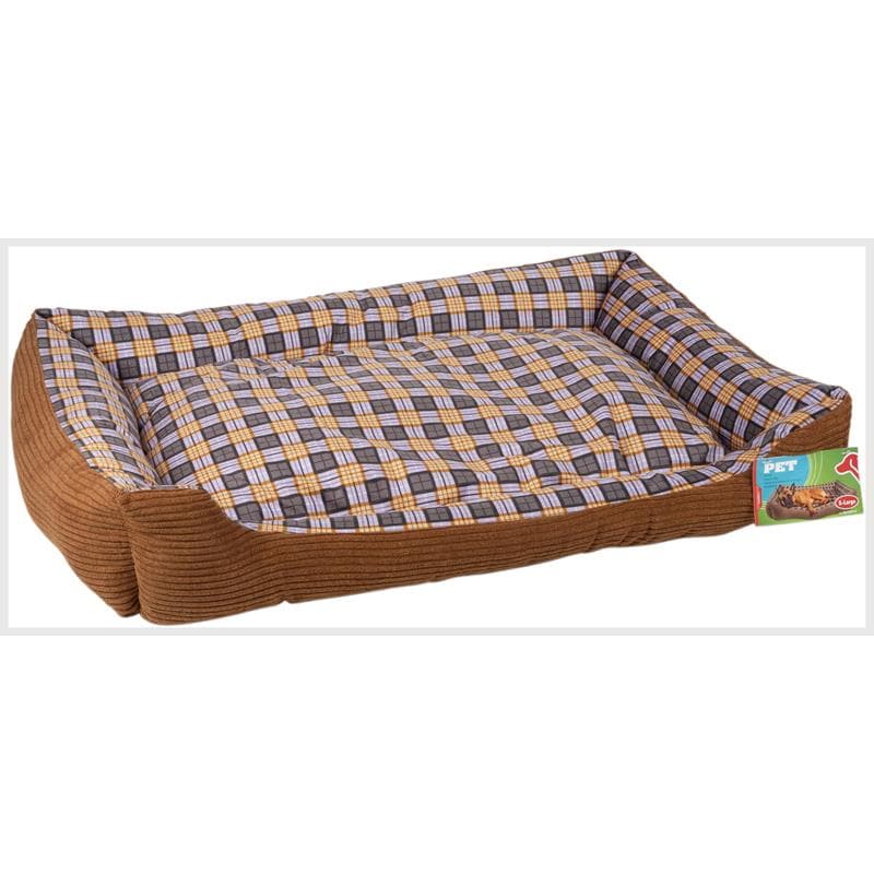 Soft bed sofa for a dog 90 x 70 x 20 cm, size XL (brown) 3