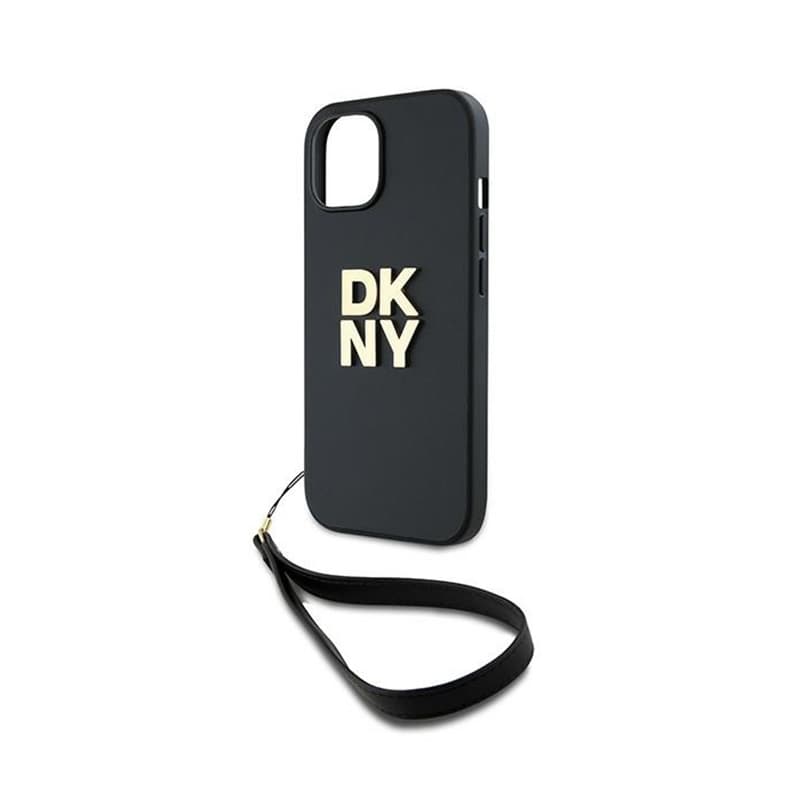 DKNY Wrist Strap Stock Logo - Case for iPhone 15 Plus (Black) 5
