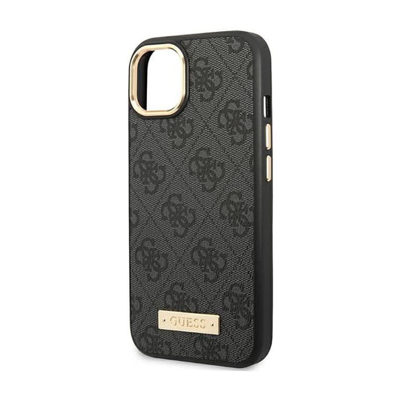 Guess 4G Logo Plate MagSafe - Case for iPhone 14 Plus (Black) 6